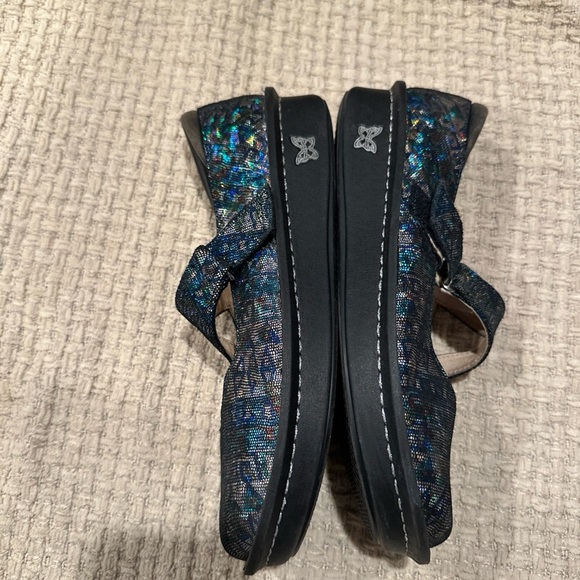 ALEGRÍA By PG LITE MULTICOLOR IRIDESCENT SHIMMER  CLOG CONFORM SHOES LEATHER 40 - Picture 5 of 13